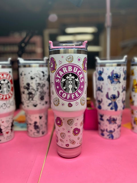 Starbies/ Donuts Speaker Tumbler